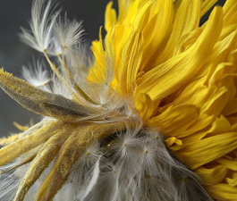 Close up of dandelion plant.