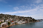 Thumbnail image of Sausalito hillside with houses overlooking San Francisco Bay.